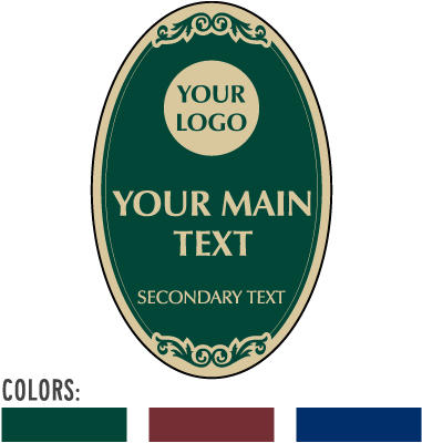 Custom Decorative Signs (Oval)