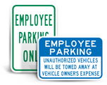Employee Parking Signs