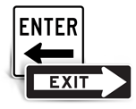 Enter / Exit Signs