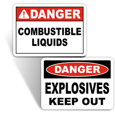 Explosives Signs