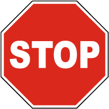 Stop Safety Sign