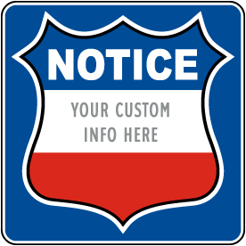 Custom Govt. Private Property Sign