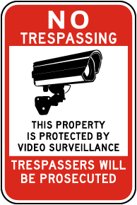 Custom No Trespassing Sign