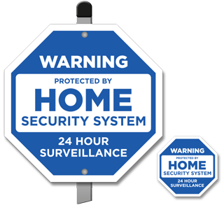 Protected by Home Security System Yard Sign