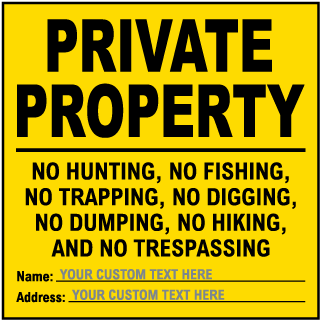 Custom New Mexico No Trespassing Sign