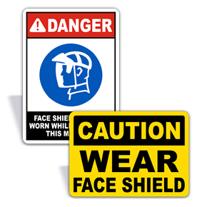 Face Shield Signs