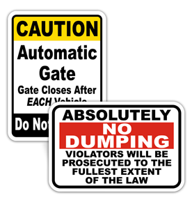 Facility Property Signs