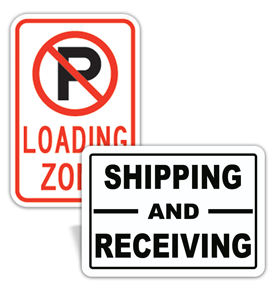 Shipping and Receiving Signs