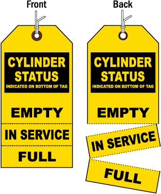 3-Part Cylinder Status Tag