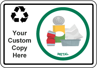 Custom Recycling Sign