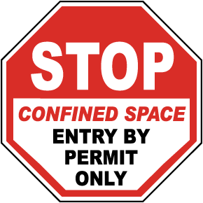 Stop Entry By Permit Only Label