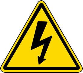 Electrical Shock / Electrocution Label