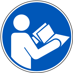Read Instruction Manual Label