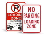 Loading Zone Signs