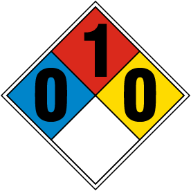 NFPA Diamond 0-1-0