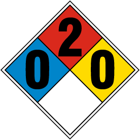 NFPA Diamond 0-2-0