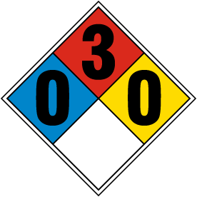 NFPA Diamond 0-3-0