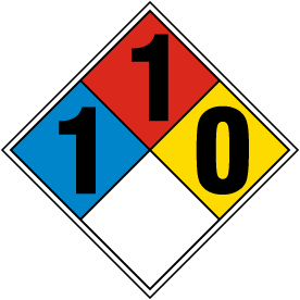 NFPA Diamond 1-1-0