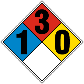NFPA Diamond 1-3-0
