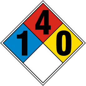 NFPA Diamond 1-4-0