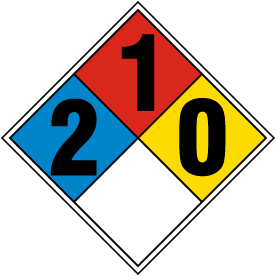 NFPA Diamond 2-1-0