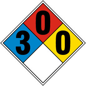 NFPA Diamond 3-0-0