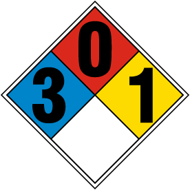 NFPA Diamond 3-0-1