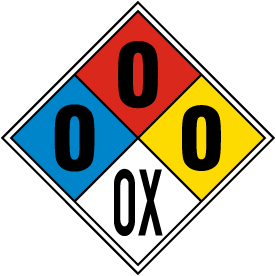NFPA Diamond 0-0-0-OX