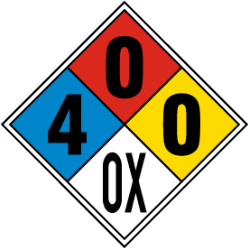 NFPA Diamond 4-0-0-OX