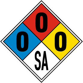 NFPA Diamond 0-0-0-SA