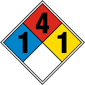 NFPA Diamond 1-4-1