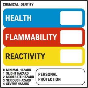Standard Hazcom with Personal Protection Label
