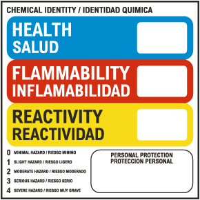 Bilingual Hazcom Label