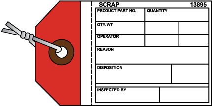 Scrap Inventory Tag