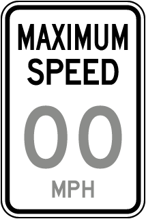 Custom Speed Limit Signs