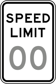 Custom Speed Limit Signs