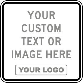 Custom Blank Square Traffic Signs