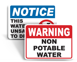 Non-Potable Water Signs