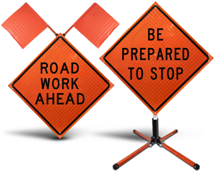 Orange Construction Signs