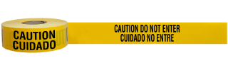 Bilingual Caution Do Not Enter Tape