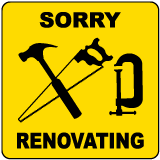 Sorry Renovating Label