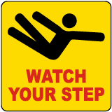 Watch Your Step Label