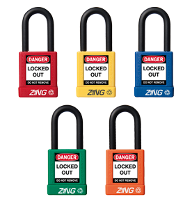 Lockout Padlock,1.5" Shackle, Keyed Different