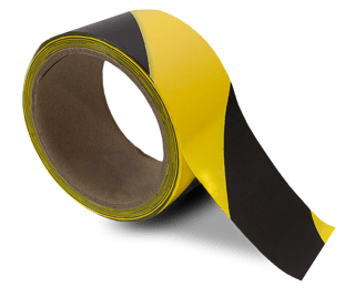 Yellow / Black Striped Floor Tape