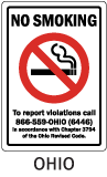 Ohio No Smoking Sign