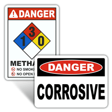 Danger Chemical Identification Signs