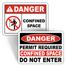 Danger Confined Space Signs