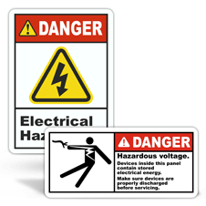 Danger Electrical Safety Labels