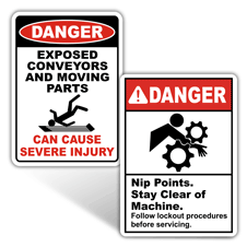 Danger Machine Safety Signs
