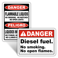Danger No Open Flame Signs